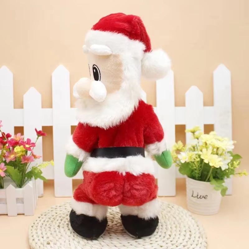 Dancing Santa Claus Musical Electric Twerk Singing Dancing Santa Clause Hip Shake Figure Twisted Hip Toys Xmas New Year Gift